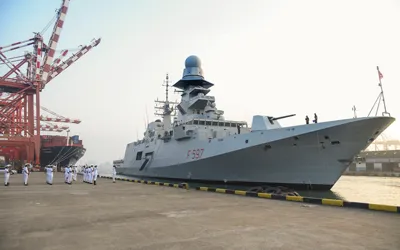 Italian Navy warship "ITS Antonio Marceglia" visits Karachi port on goodwill mission, ISPR