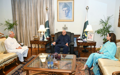 Senator Sherry Rehman meets President Asif Ali Zardari