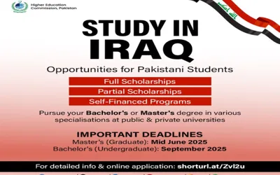 Study in Iraq: HEC Announces Scholarship Program 2025 for Pakistanis