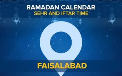 Iftar time Faisalabad: Today Sehri and Iftar time in Faisalabad 2024