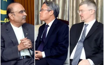 Chinese, Russian Ambassadors call on President Zardari