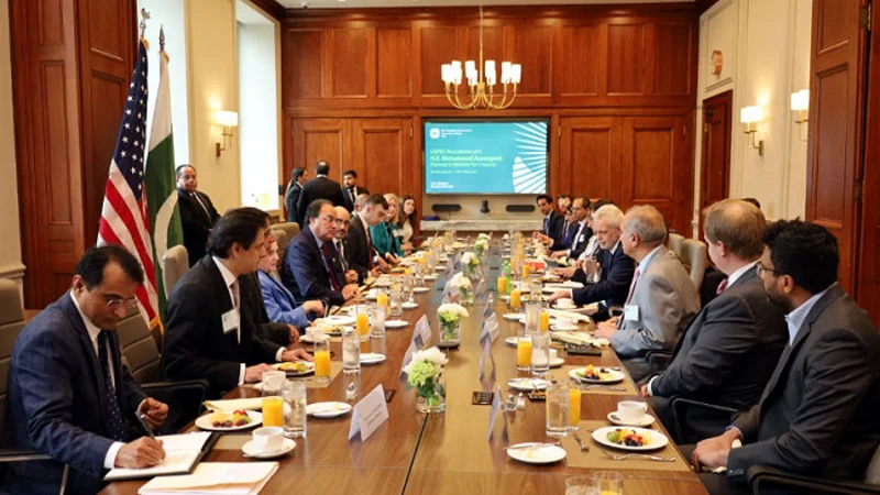 Finance Minister Aurangzeb vows to improve business climate in Pakistan