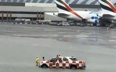 Heavy rains in UAE lead to 17 flight cancellations and 3 diversions