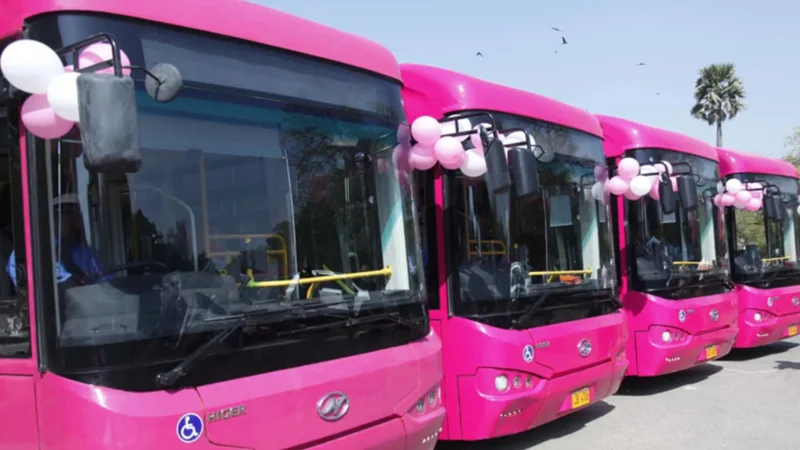 Free Travel for Women on Karachi's Pink Bus Service