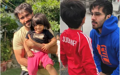 Feroze Khan Shares Sweet Clicks with Daughter and Son