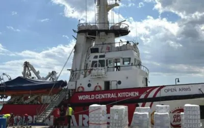 US Military ship heading towards Gaza for port construction initiative