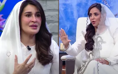 Why were Shaista Lodhi and Nadia Khan fighting each other in a live show?