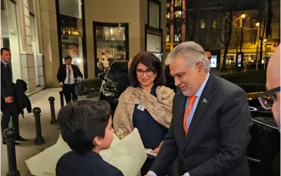 FM Dar arrives in Brussels to attend Nuclear Energy Summit