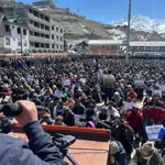 India: Thousands people are protesting in sub-zero temperatures in Ladakh