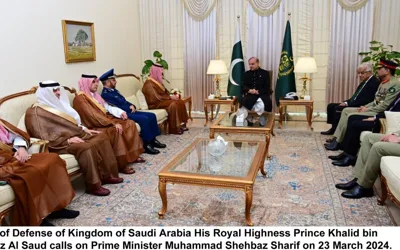 PM, Saudi Defence Mnister discuss security, regional issues