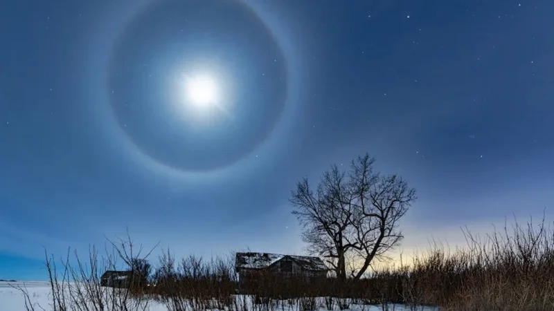 Moon Halos: Optical Illusion or Ophthalmic Warning?