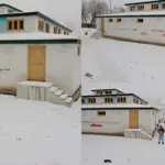 Heavy snowfall hits last village Askole Pakistan, residents delight in winter scenery