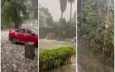 Hailstorm wreaks havoc on cars, trees, traffic in Islamabad, KP