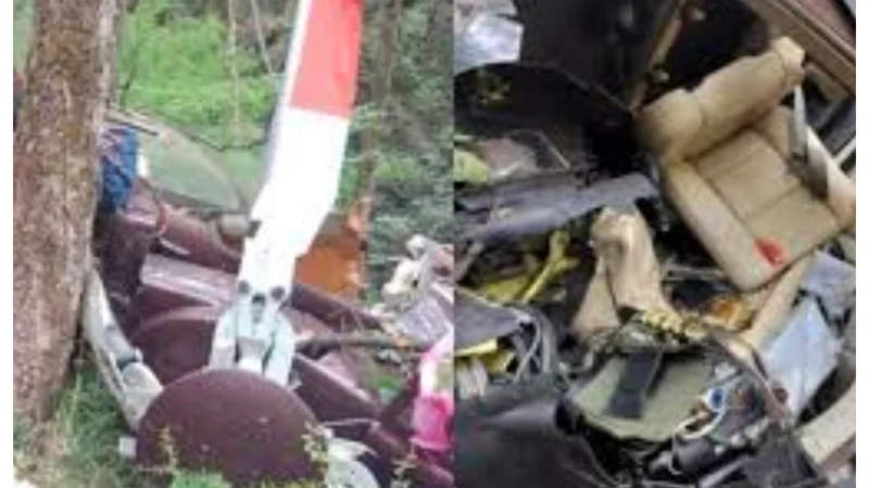 Military helicopter crashes
