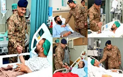 COAS Asim Munir visits CMH Rawalpindi to inquire of injured soldiers, civilians