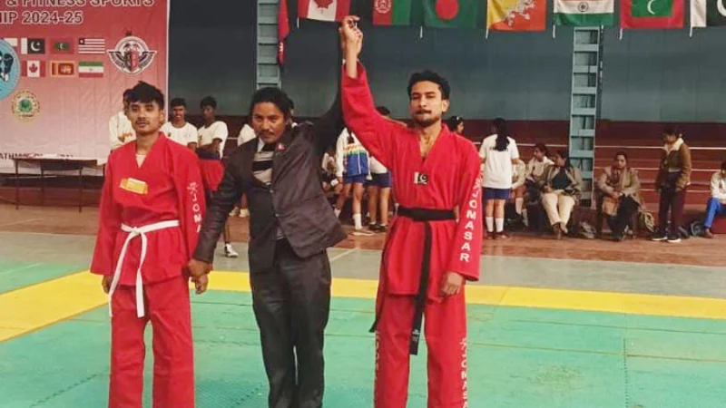 Pakistani wrestler Sameer Ali wins silver medal at Asian Games 2025 in Nepal
