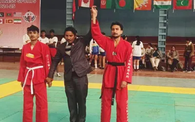 Pakistani wrestler Sameer Ali wins silver medal at Asian Games 2025 in Nepal