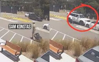 Fan's selfie attempt with American cricketer goes wrong, Causes car accident with Sam Konstas