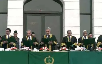 CJP Yaha Afridi administers oath to newly appointed SC judges