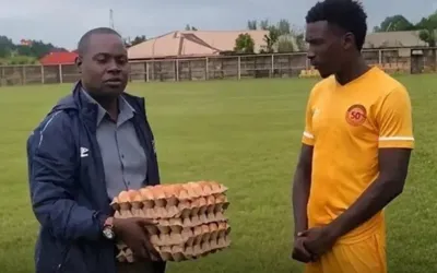 Unusual Reward: Zambian player given eggs for man of match award