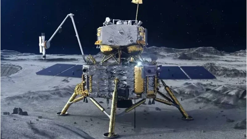 China claims that spacecraft successfully lands on moon's far side