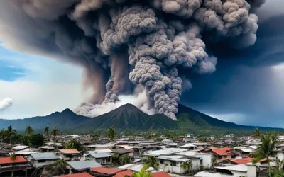 Philippine releases alert in city after Volcano explosive eruption