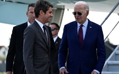Joe Biden arrives in France for D-Day anniversary and democracy speech