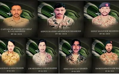 Captain, six soldiers embrace martyrdom after IED goes off