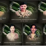 Captain, six soldiers embrace martyrdom after IED goes off