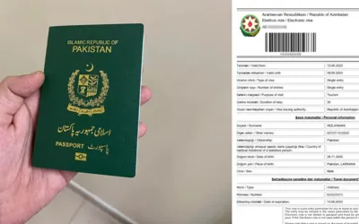 Baku Azerbaijan visit visa fee from Pakistan – June 2024