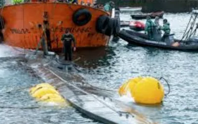Spain detains four Colombians rescued from suspected drug-transporting submarine