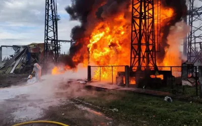 Ukraine air strike causes power outage for 100,000 people