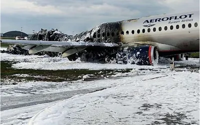 Russian passenger Jet crash near Moscow