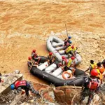 Nepal landslide: Rescuers retrieve 11 bodies after two buses swept into River