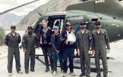 Pakistan Army rescues foreign mountaineers