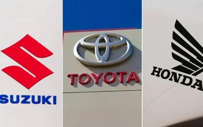 Car Sales of Suzuki, Toyota and Honda in 2022 Vs 2023