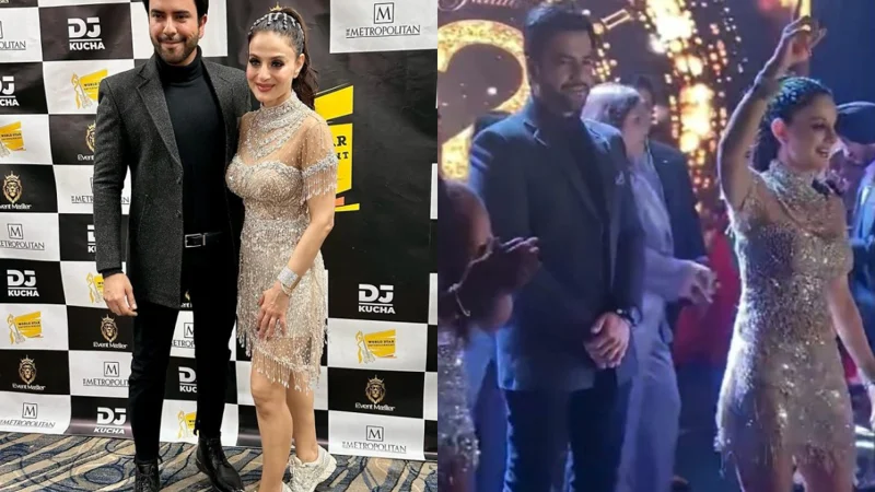Junaid Khan spotted celebrating New Year with Ameesha Patel