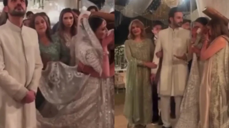 Netizens criticize Aymen Saleem's Husband's reaction during rukhsati