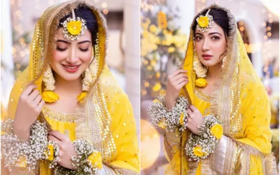 Check Out Aymen Saleem’s Beautiful Mayun Pictures