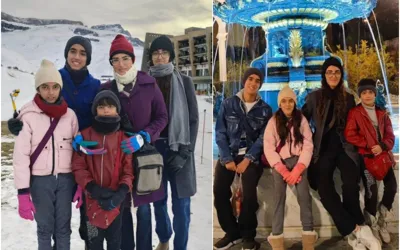 See Photos: Nadia Hussain's Winter Vacation in Baku with Kids