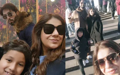 Fahad Mustafa shares adorable pictures with family from his London vacations