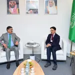 Saudi foreign minister Faisal bin Farhan calls on PM Kakar