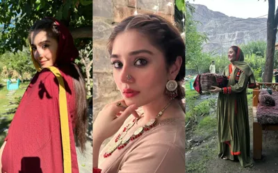 Durefishan Saleem shared beautiful pictures from her latest drama set