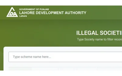 How to check online list of housing societies declared illegal by LDA?