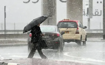 UAE gears Up for 5°C temperature drop, as heavy winter rain started