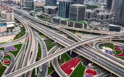 Dubai neighborhood enhanced roads to reduces traffic by 50%
