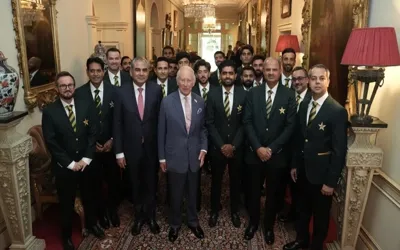 King Charles welcomes Pakistan cricket team in London 