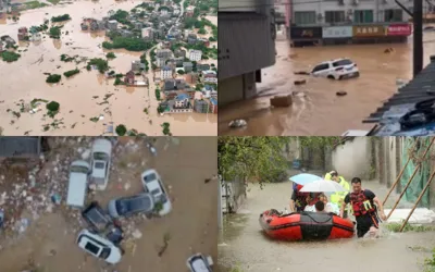 Typhoon Saudel rbings severe flooding to southern China