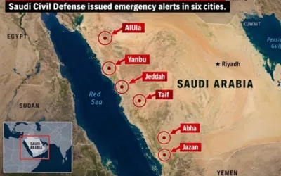Saudi Arabia sends danger alerts to residents in several cities