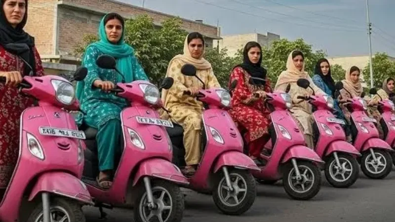 Sindh govt announces free pink scooters for women in Mirpurkhas 